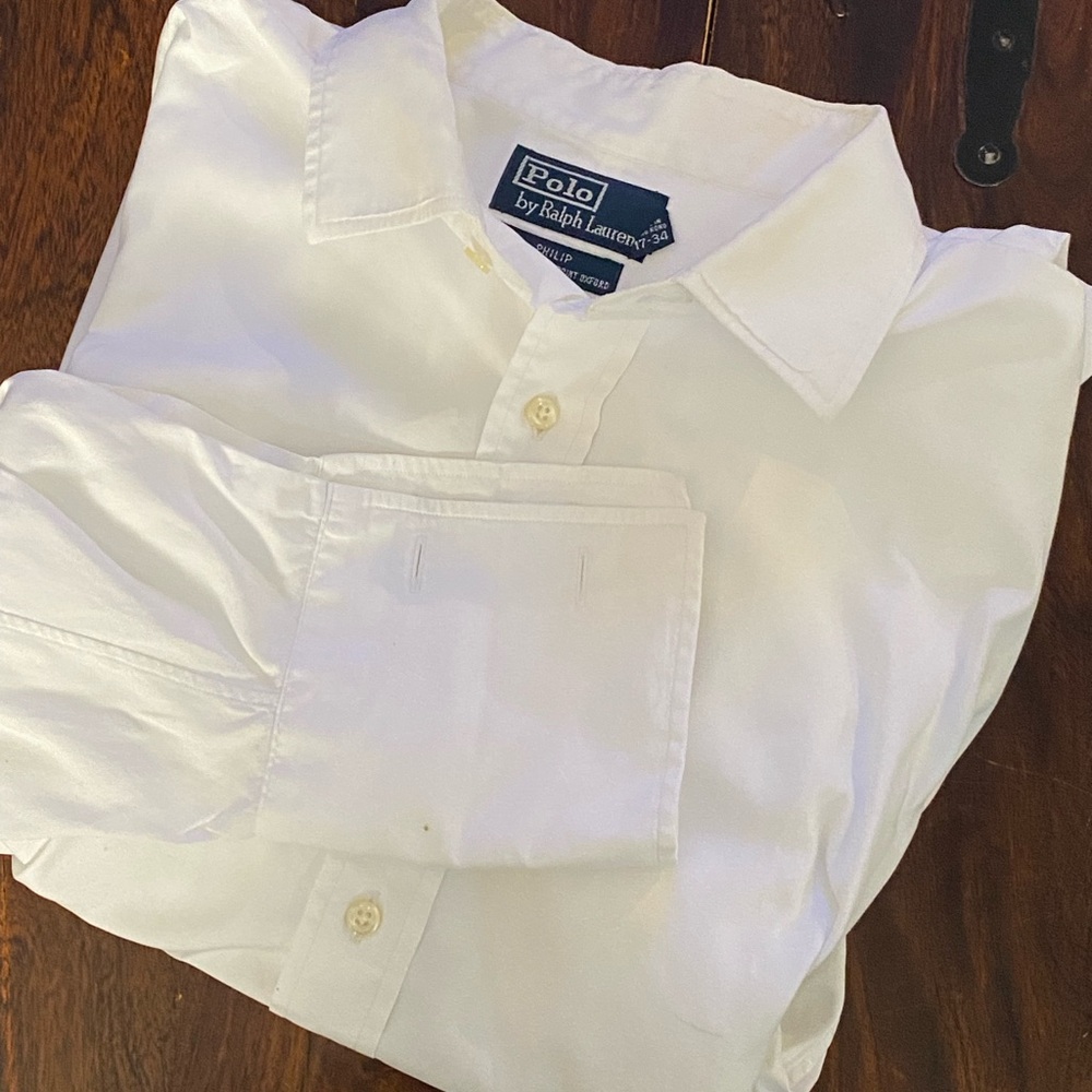 Polo Ralph Lauren Men's Philip Dress Shirt White
100% Two-Ply Cotton 17-34